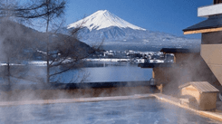 河口湖富士倒影富士吟景
